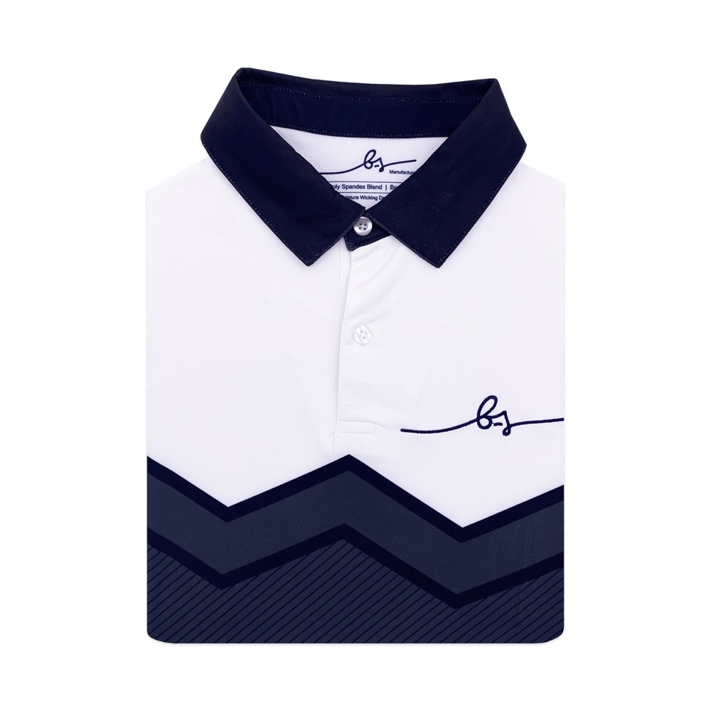 Boston Scott Golf (BOYS) Classic Geo Golf Polo *NWT